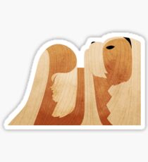 Geometric dogs - Shih Tzu Sticker