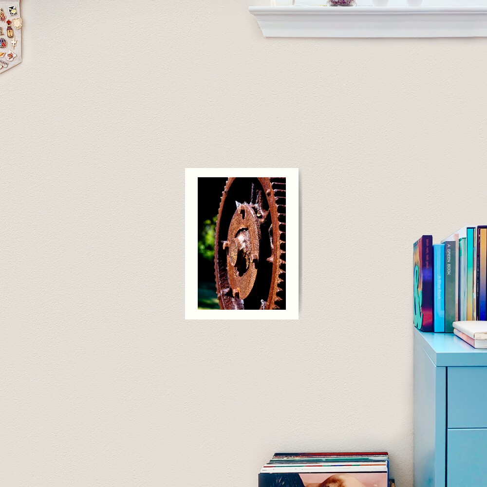 Rusty cog Art Print