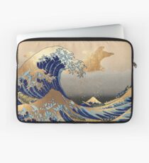 Funda para portátil Vintage, Gran ola, Hokusai 葛 飾 北 北 の 沖浪 沖浪
