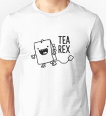 Tea Rex Tea Bag Funny Pun Cartoon Unisex T-Shirt