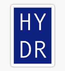HYDR (blau) Sticker