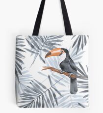 Palmblätter und Toucan Tasche