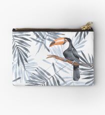 Palmblätter und Toucan Studio Clutch