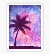 Galaxy Palmtree Sticker