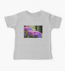 Pink and Blue Hydrangea Flowers Baby Tee