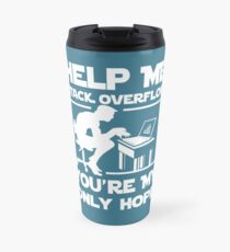 Help me stack overflow Travel Mug