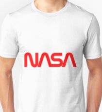 NASA Red Worm Logo Unisex T-Shirt