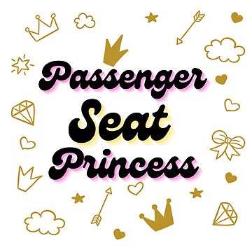 princess seat passenger Sticker for Sale by Digital fashion