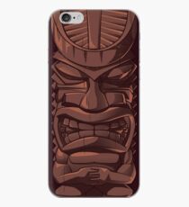 Wooden Tiki Statue Totem Sculpture iPhone Case iPhone Case