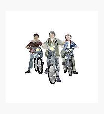 Stranger Things Season 1 Mike, Lucas, and Dustin Photographic Print