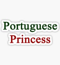 Portuguese Princess Sticker