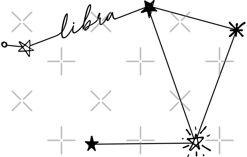 libra constellation drawing