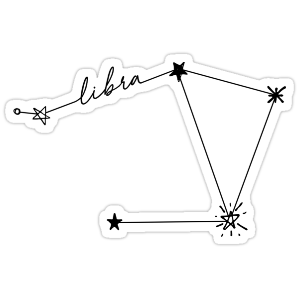 libra constellation drawing