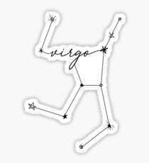 Virgo Constellation Zodiac Drawing Sticker Sticker