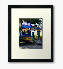 Clear Sky Clear Beach Framed Print