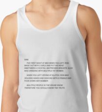 Sammi Sweetheart Letter Men's Tank Top