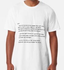 Sammi Sweetheart Letter Long T-Shirt