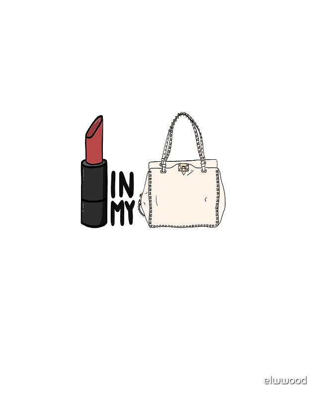 "lipstick in my Valentino white bag?" by elwwood Redbubble