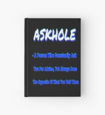 ASKHOLE BLUE Hardcover Journal