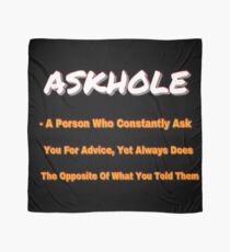 ASKHOLE ORANGE Scarf