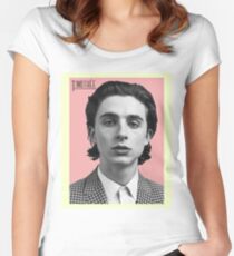Timothee Chalamet Tailliertes Rundhals-Shirt