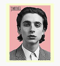 Timothee Chalamet Photographic Print
