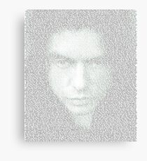 The Room Script in Full Canvas Print