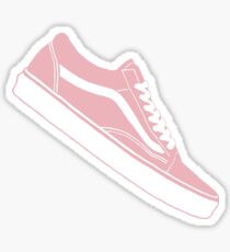 Vans Old Skool Low Top Pink / White Sticker