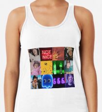 Lil Xan ästhetischer Regenbogen Racerback Tank Top