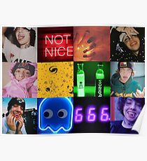 Lil Xan ästhetischer Regenbogen Poster