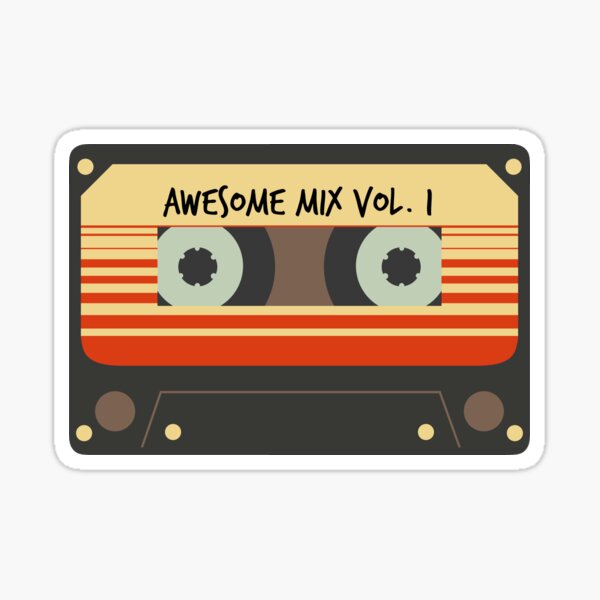 Awesome Mix Vol 1 Stickers Redbubble