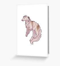 Borzoi Greeting Card