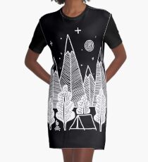 Camp Line Graphic T-Shirt Dress