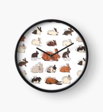 Rabbit Breeds Clock