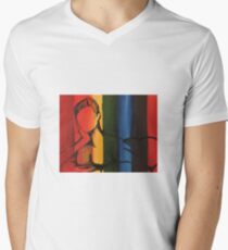 Female Figure Men's V-Neck T-Shirt