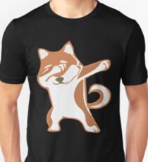 Funny Dab Dance Shiba Inu Cute Dabbing Gift Unisex T-Shirt