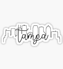 cityscape outline - tampa Sticker