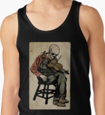 The Death Fiddler And His Sparrow Companion Tank Top