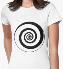 Spiral, helix, scroll, loop, volute, spire Women's Fitted T-Shirt
