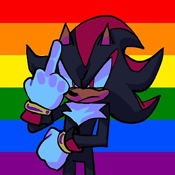 Shadow The Hedgehog mlm pride flag  Sticker for Sale by Trashcreatyre