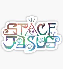 Space Jesus Logo Sticker