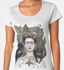 Frida Kahlo self portrait version Women's Premium T-Shirt