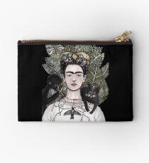 Frida Kahlo self portrait version Studio Pouch