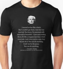 Trump Grab 'em by the Pussy Quote Unisex T-Shirt