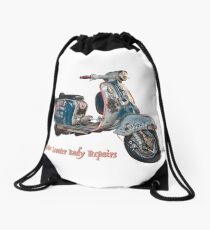 Juan Pablos Motor Scooter Body Repairs Drawstring Bag