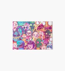 Lámina de exposición Loco Rick y Morty Doodle