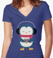 Take My Heart Women's Fitted V-Neck T-Shirt