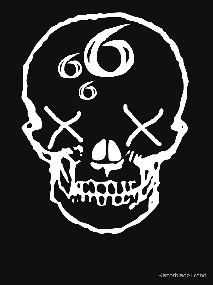 "666 Skull X Eyes" Tshirt by RazorbladeTrend Redbubble