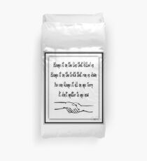 Bruce Springsteen Words. Backstreets 2 Duvet Cover