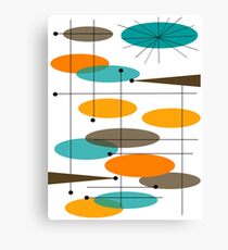 Mid-Century Modern Ovals III Canvas Print